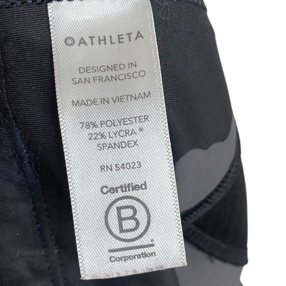 Athleta Contender 7/8 Tight Womens Large Camo Leggings Zip Pockets Workout Gym - Picture 11 of 13